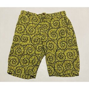 Kamohoalii Womens Bermuda Shorts Size Medium Geometric Tribal Aloha 11" Inseam